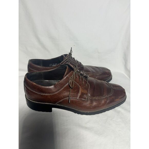 Cole Haan Shoes Mens 10 M Brown Apron Split‎  Moc Toe Brogue GUC S11 - Picture 2 of 6